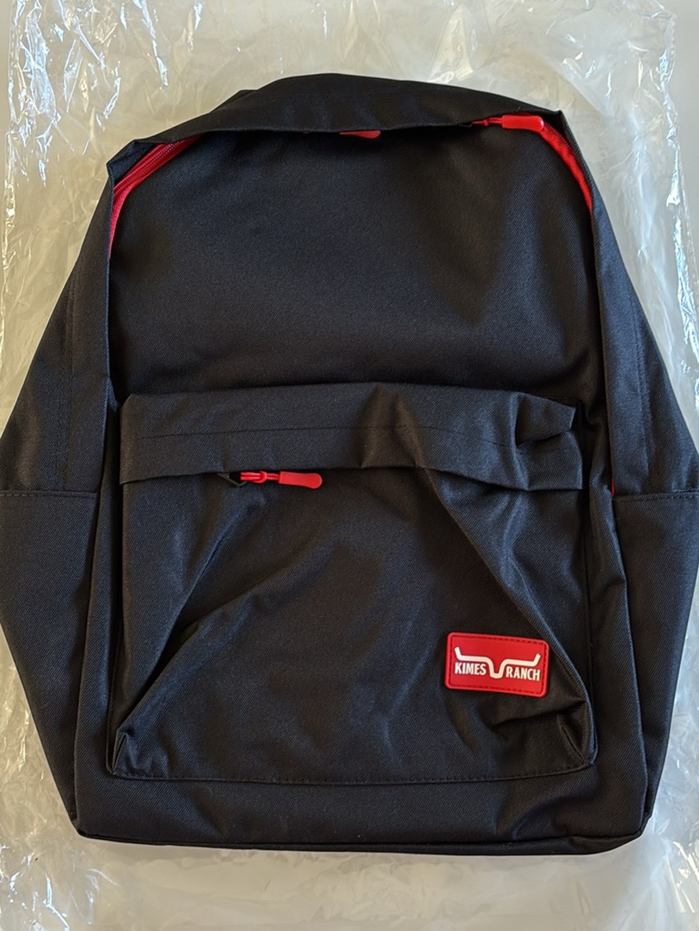 Kimes Ranch Black Backpack with Red Accents